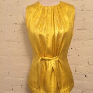 Tory Burch Yellow Sleeveless Top